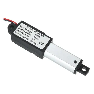 (30mm/s) 9.5-15-30mm/s DC 12V 30mm Stroke Mini Electric Linear Actuator Motor Aluminum Alloy Lin