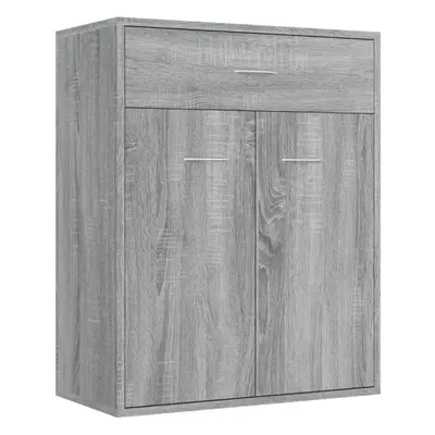 (Grey sonoma) vidaXL Sideboard Engineered Wood Storage Drawer Cabinet Unit Multi Colours