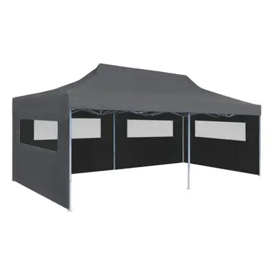 vidaXL Folding Pop-up Party Tent with Sidewalls 3x6m Anthracite Gazebo Marquee