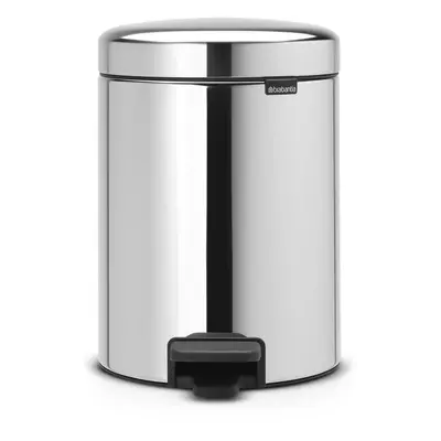 Brabantia New Icon Step Trash can (13 galBrilliant Steel) Soft closing Kitchen garbageRecycling 