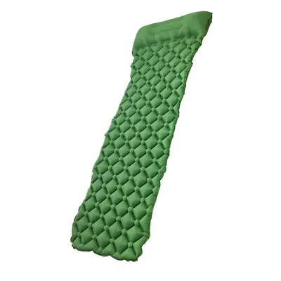 (Green) TPU Air Mattresses Outdoor Inflatable Cushion Camping Mat Picnic Beach Mat with Pillow