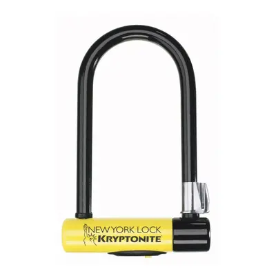 Kryptonite New York Standard Lock with Flex Frame U-Bracket - Yellow, Standard Shackle