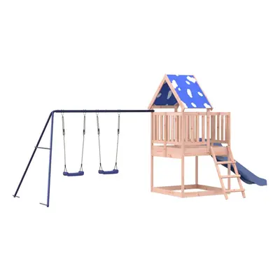 (solid douglas wood) vidaXL Outdoor Playset Garden Playhouse Kids Playground Impregnated Wood Pi