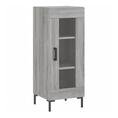 (grey sonoma) vidaXL Sideboard Storage Cabinet Cupboard Side Cabinet White Engineered Wood