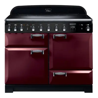 Rangemaster Elan Deluxe 110cm Electric Range Cooker with Induction Hob - Cranberry - A/A Rated