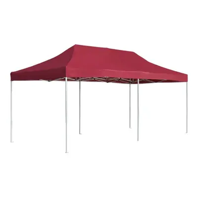 vidaXL Professional Folding Party Tent Aluminium 6x3m Wine Red Canopy Gazebo