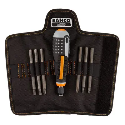 Bahco BE-8571 IRBE-8571 Ergo Screwdriver Set with Interchangeable Blades, Multi-Colour, 5-Piece