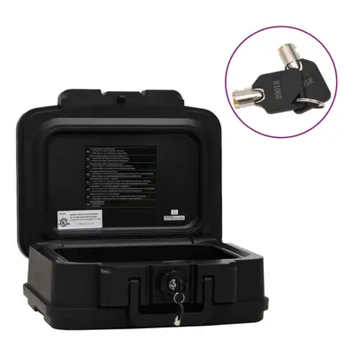 (38 x 32.5 x 16.5 cm) vidaXL Safe Box Security Safe Waterproof Fireproof Safe Box Lock Box Black