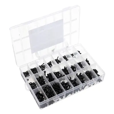 1080Pcs M2 M3 M4 Hex Socket Cap Head Screw Carbon Steel 12.9 Grade Bolt Nut Assortment Kit 4-30m