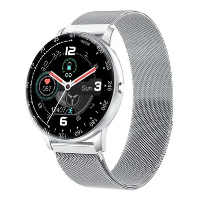 (Silver) 1.3'' Touch-screen Health Tracking Smart Watch