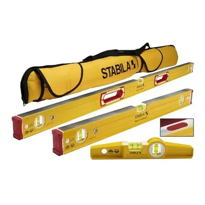 Stabila Aluminum Magnetic Type M Magnetic Level Set Vial Beam Box, Yellow - Piece