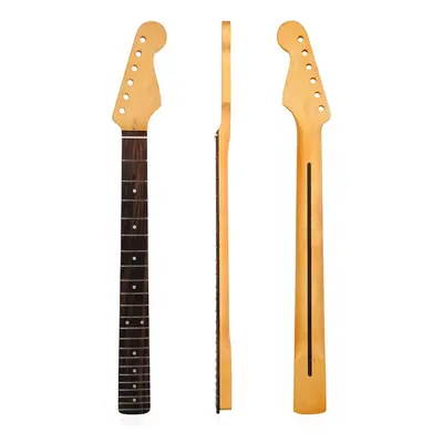 Matte Yellow Electric Guitar Neck Frets Fingerboard Maple Neck Replacement for ST Strat Guitar P