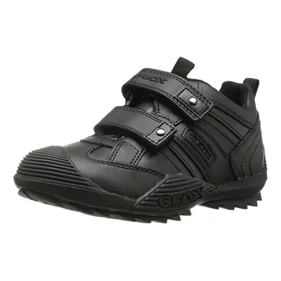 (9 UK Child) Geox Boys Low Top Trainer Black