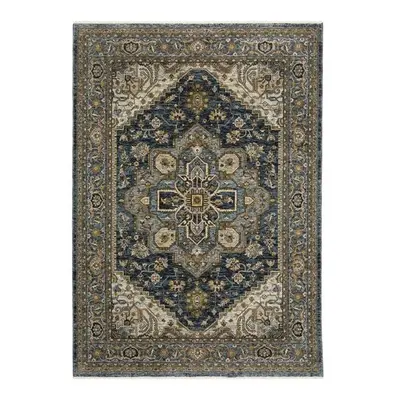 Oriental Weavers A1144Q100153ST Aberdeen 1144Q Rectangle Traditional Rug, Blue - ft. in. x ft.