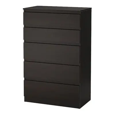 IKEA Kullen Drawer Set Chest of Drawers Bedroom Furniture - KULLEN Chest of drawers, black-brown