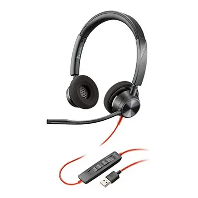 Blackwire USBA Poly Wired DualEar Stereo Headset with Boom Mic USBA to connect to your PC andor 