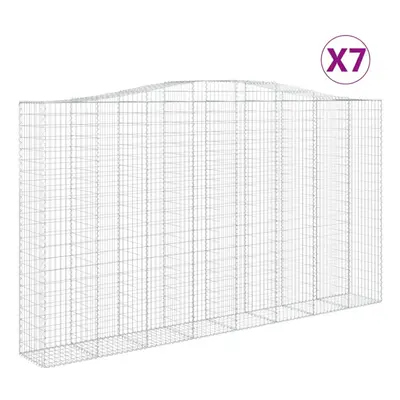 (400 x x 220/240 cm/ pcs) vidaXL Arched Gabion Basket Stone Basket Gabion Retaining Wall Galvani