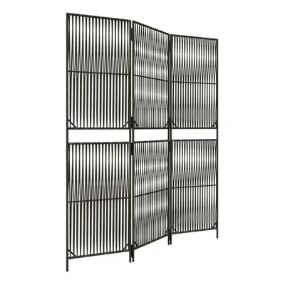 vidaXL Room Divider Panels Privacy Screen Balcony Screen Grey Poly Rattan