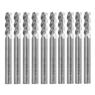 10pcs 5mm HRC58 Flutes End Mill Cutter Tungsten Carbide CNC Milling Cutter Tool for Aluminum