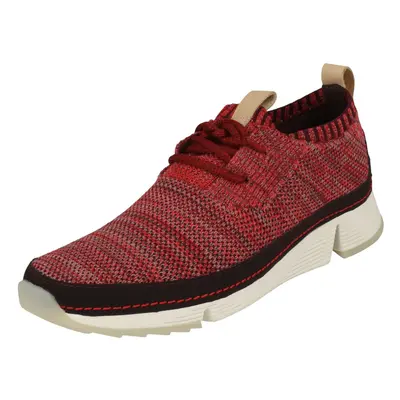 (UK 3, Red) Ladies Clarks Sports Trainers Tri Native - D Fit