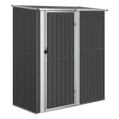 vidaXL Garden Shed Anthracite Galvanised Steel Outdoor Storage Shed House