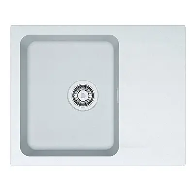 Franke Kitchen Sink Made of Granite (Tectonite) with a Single Bowl Orion OID 611-62-white 114.02