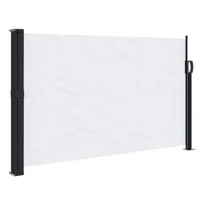 (white, x cm) vidaXL Retractable Side Awning Outdoor Privacy Screen Balcony Sunshade Shelter