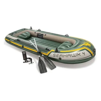 Intex Inflatable Boat Canoe with Oars and Pump Dinghy Seahawk Set 68351NP