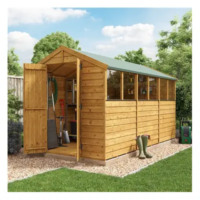 (12x6, Windowed) BillyOh Keeper Overlap Apex Shed