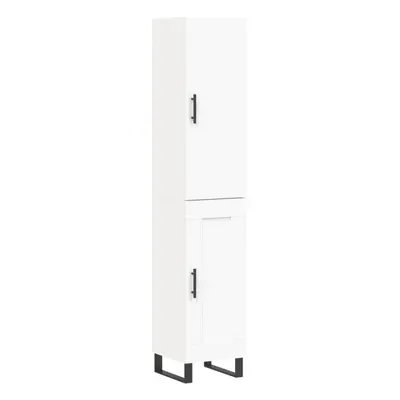 (white, wood door) vidaXL Highboard Sideboard Cupboard Side Board Storage Cabinet Engineered Woo