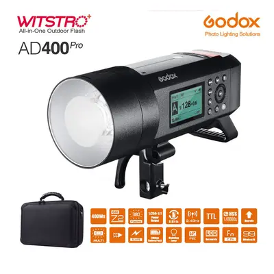 Godox AD400Pro 2.4G TTL HSS 1/8000S 5600K Outdoor Flash Bowens Mount