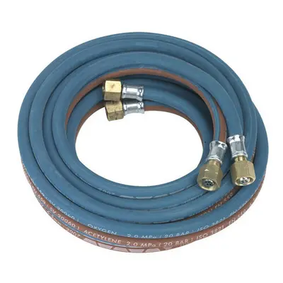 Sealey SGA5 4.5mtr Twin Rubber Oxyacetylene Hose Set