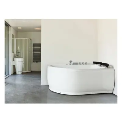 Left Hand Whirlpool Corner Bath with LED PARADISO