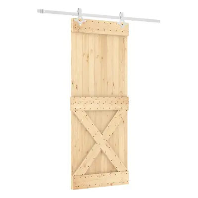 vidaXL Sliding Door with Hardware Set Interior Door Barn Door Solid Wood Pine