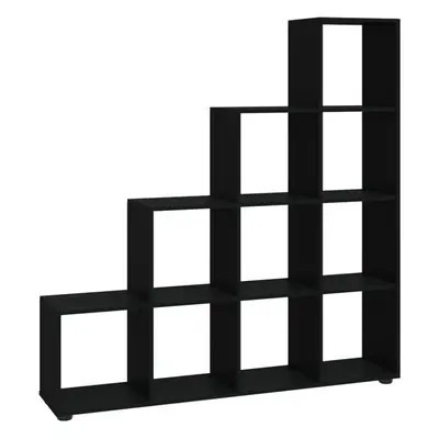 (Black, x x cm (L x W x H)) vidaXL Staircase Bookcase Book Shelf Storage Rack Bookshelf Engineer