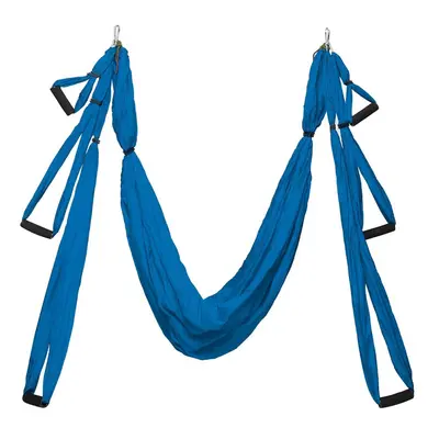 (Blue) Air Yoga Fitness Swing Hammock 550+LBS Load Capacity