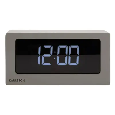 Karlsson Boxed LED Alarm Clock - Warm Grey