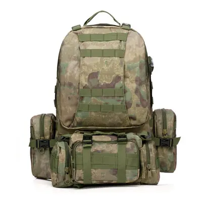 (Camouflage) 50L Military Nylon Outdoor Sports Rucksack Backpack For Camping Hiking Etc