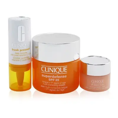 Clinique Derm Pro Solutions (For Tired Skin): Superdefense SPF 50ml+ Fresh Pressed Daily Booster