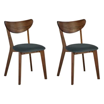 Set of Dining Chairs ERIE Wood Grey