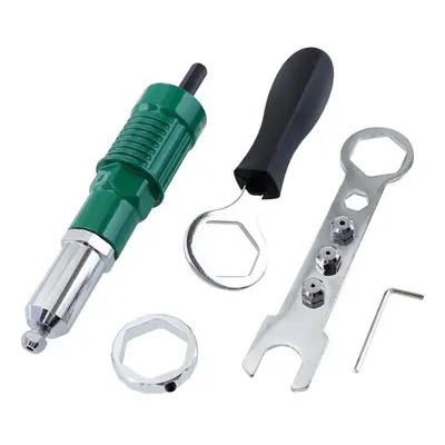 Aluminum Alloy Electric Drill Rivet Nut Attachment Cordless Riveting Drill Adapter Riveting Tool