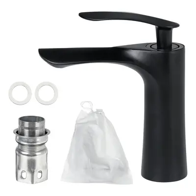 Copper Matte Black Bathroom Basin Faucet Kitchen Sink Cold/Hot Mixer Tap Single Handle