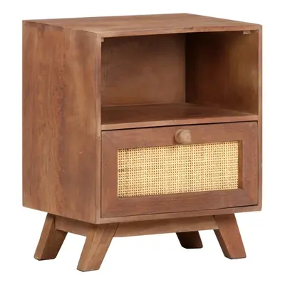 vidaXL Bedside Cabinet 40x30x50 cm Solid Mango Wood