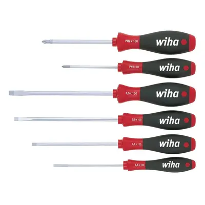 Wiha 302ZK6SO SoftFinish Flat Head/Pozidriv Screwdriver Set, Piece