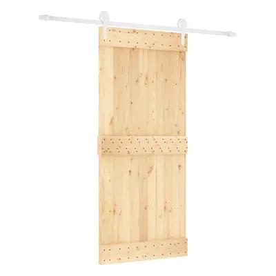 vidaXL Sliding Door with Hardware Set Interior Door Barn Door Solid Wood Pine