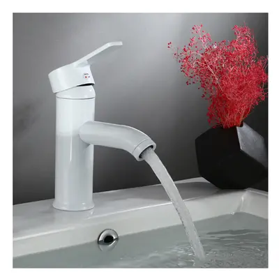 (17cm) Tall/Short Type Stainless Steel Bathroom Basin Faucet Single Handle Hole Lead Free Hot An