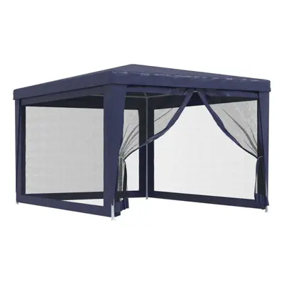 (Blue, x x cm (L x W x H)) vidaXL Party Tent with Mesh Sidewalls Canopy Gazebo Multi Colours Mul