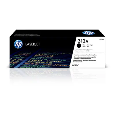 HP CF380A 312A Original LaserJet Toner Cartridge, Black, Single Pack