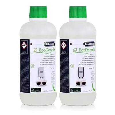 DeLonghi EcoDecalk DLSC500 Descaler 500ml - (2 Packs of 500ml)