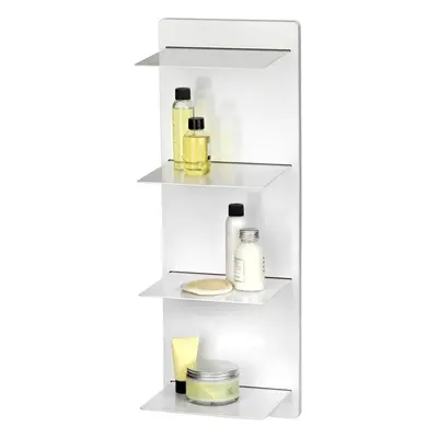 Croydex Meon White Open Front Storage Wall Mounted shelf Shelving Unit